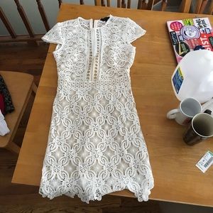white lace dress